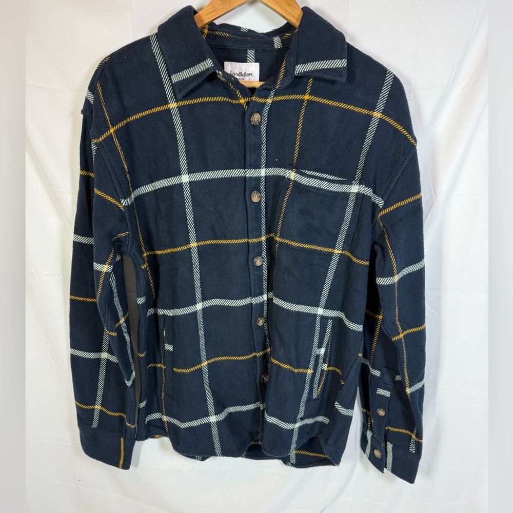 Goodfellow & Co Navy Plaid Sweater